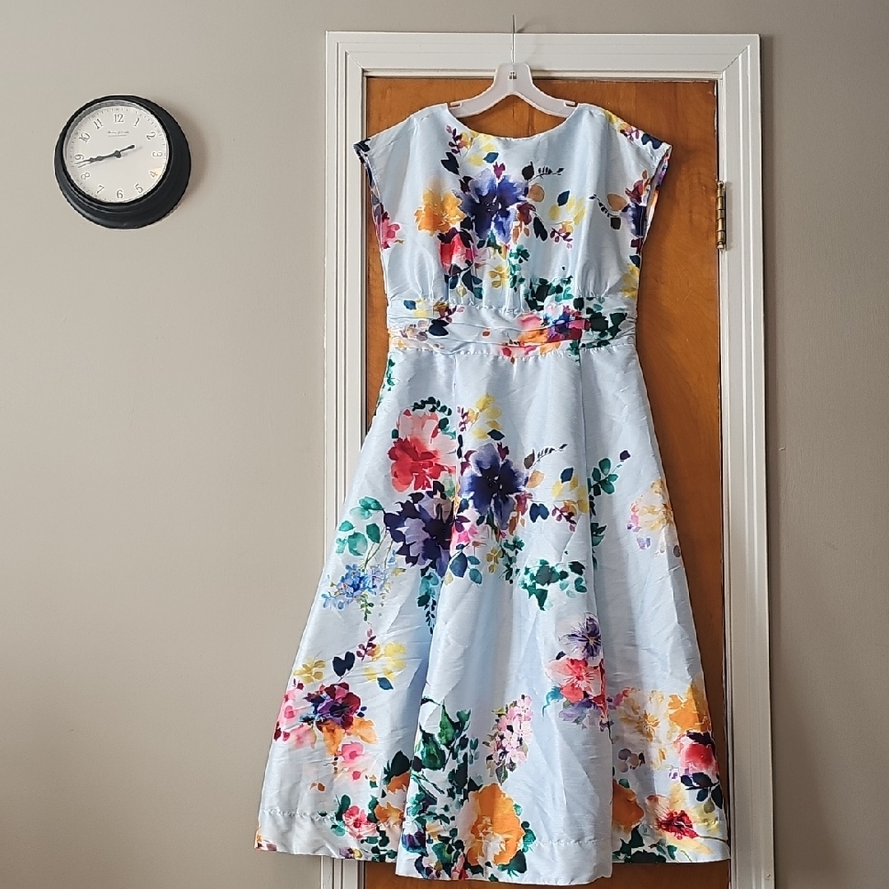 eShakti Multicolor Floral Dress